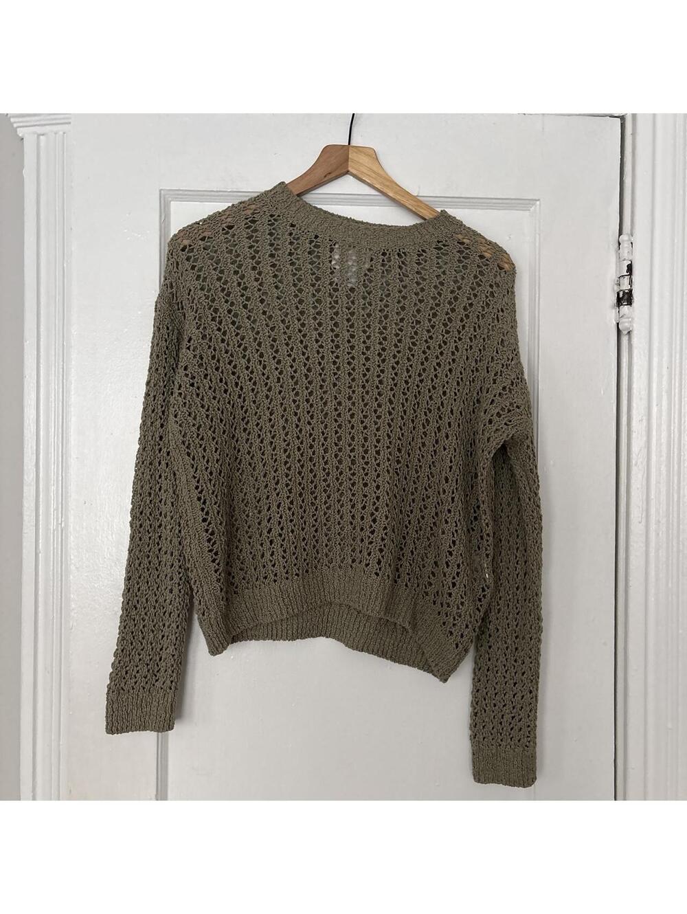 Marella Women's Green and Khaki Jumper